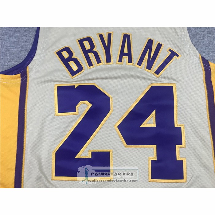 Camiseta Los Angeles Lakers Kobe Bryant NO 24 Hardwood Classics 2008-2009 Blanco